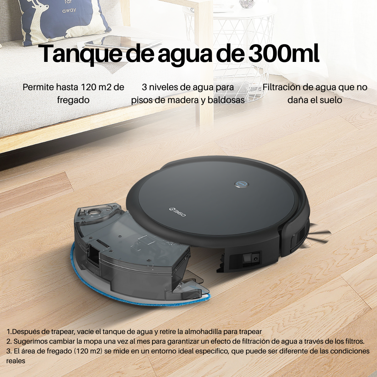 Robot Aspiradora Inteligente C50 Pro Barre, Trapea y Autocarga - Alexa – 360  Smart Life